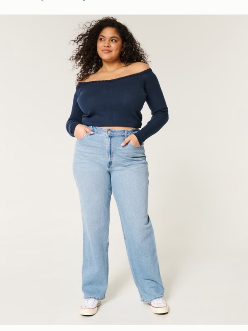 Hollister Light Blue Straight Leg Jeans